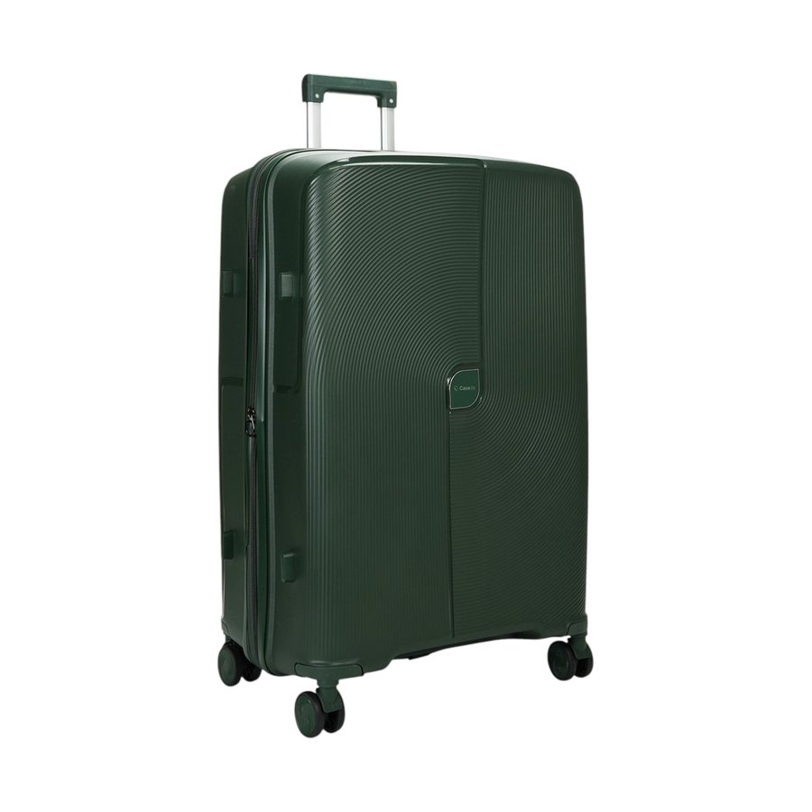 Caselite Aero 75cm Hardside Checked Suitcase Forest Green Forest Green