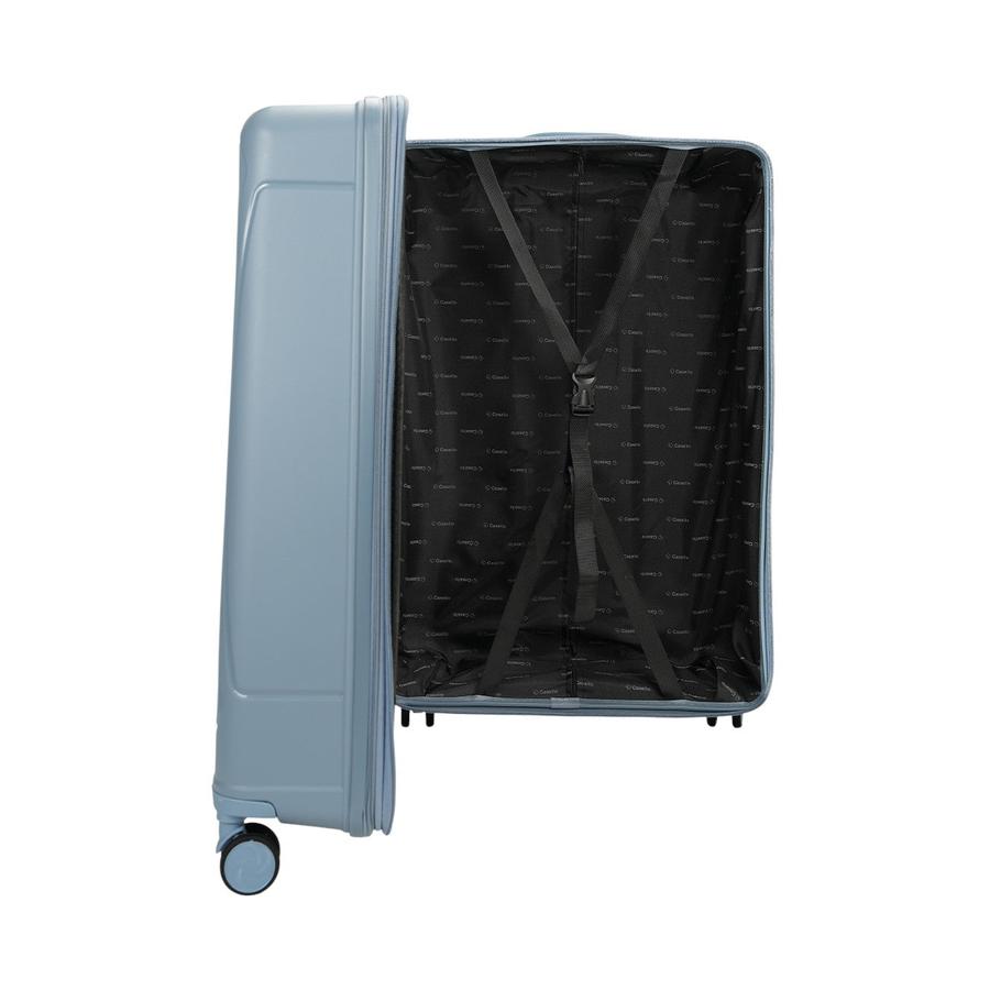 Caselite Quest 56cm, 65cm & 75cm Hardside Luggage Set Steel Blue Steel Blue