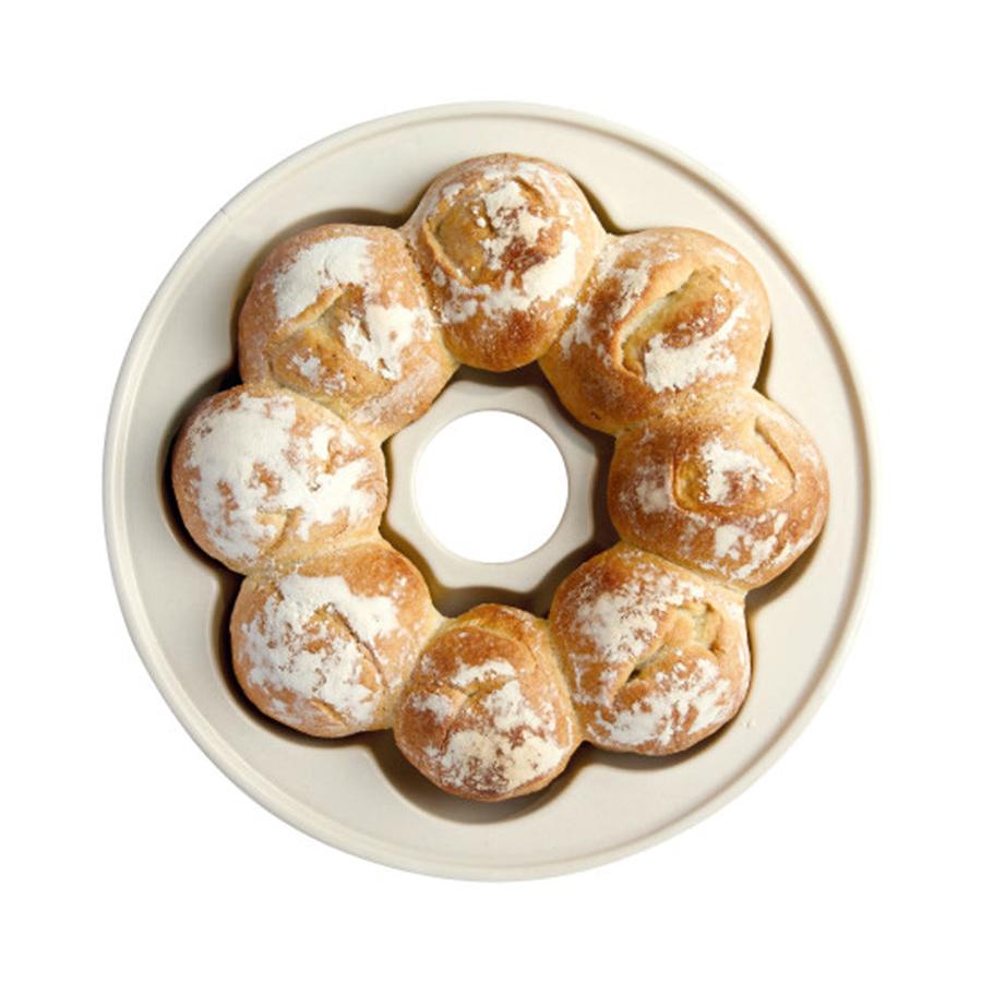 Emile Henry Bread Loaf Baker Crown Linen Linen