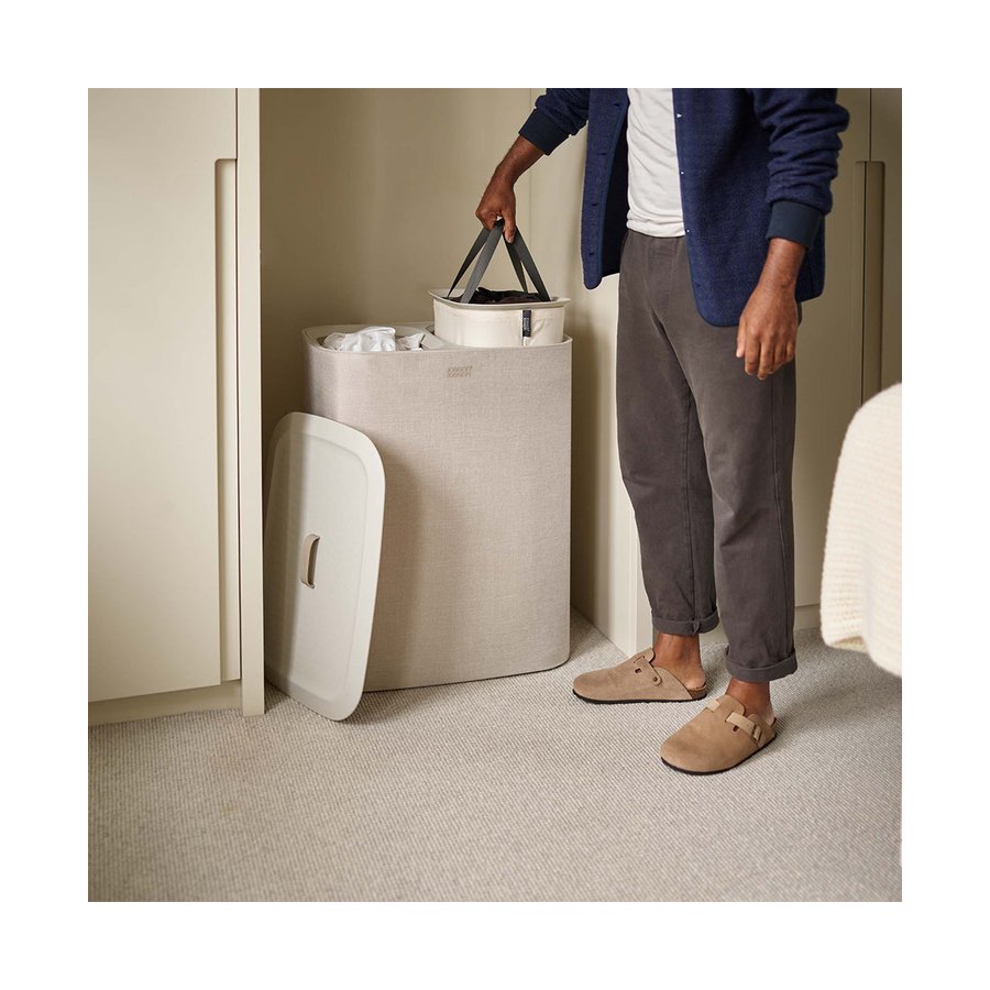 Joseph Joseph Tota 90L Laundry Separation Basket Ecru Ecru