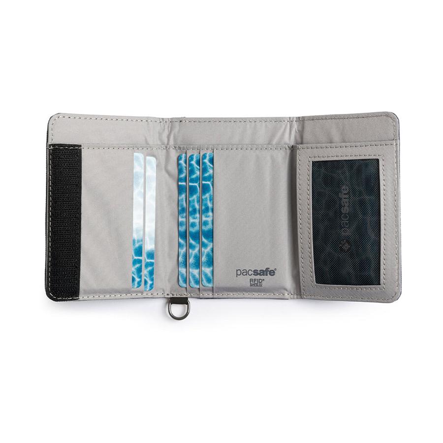 Pacsafe RFIDsafe RFID Blocking Trifold Wallet Black Black