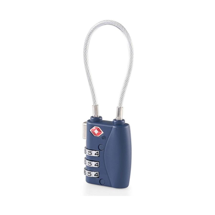 Samsonite Travel Essentials 3 Dial Cable TSA Lock Midnight Blue Midnight Blue