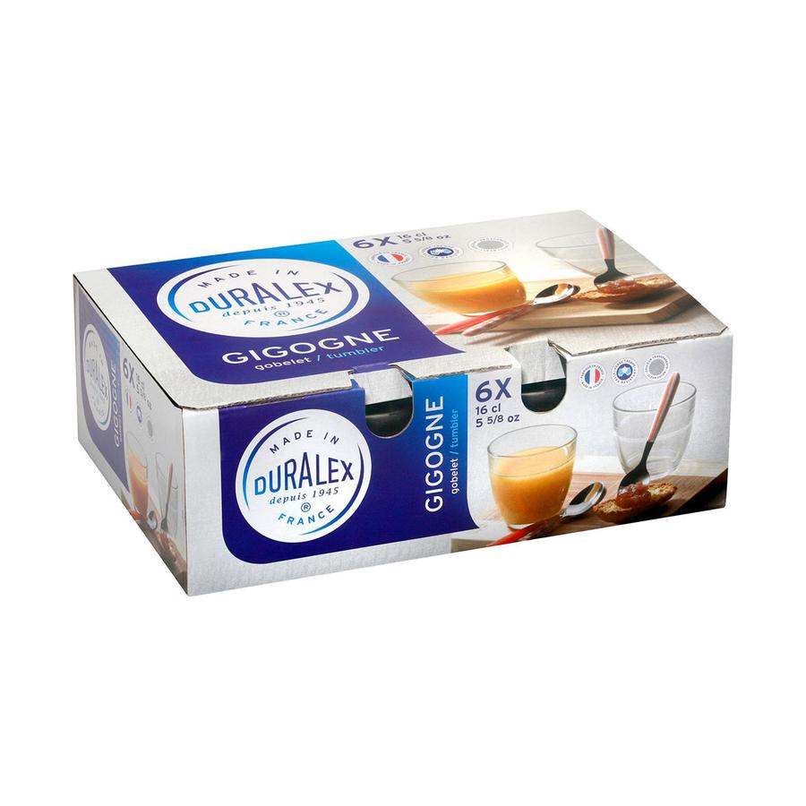 Duralex Gigogne 160ml Tumbler Set of 6 Clear Clear