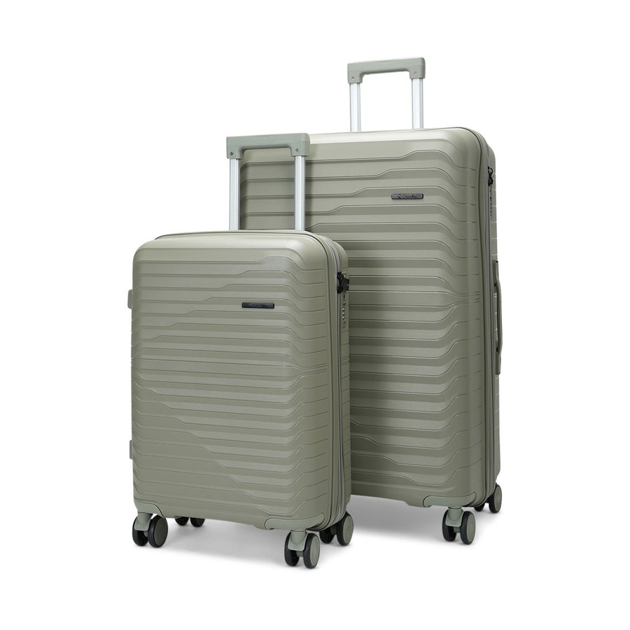 Caselite Summit 56cm & 75cm Hardside Luggage Set Moss Moss