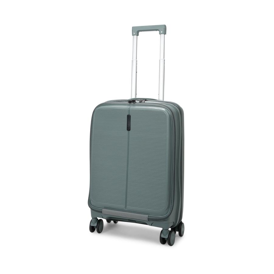 Caselite Venture 57cm Top Open Hardside Carry-On Suitcase Grey Green Grey Green
