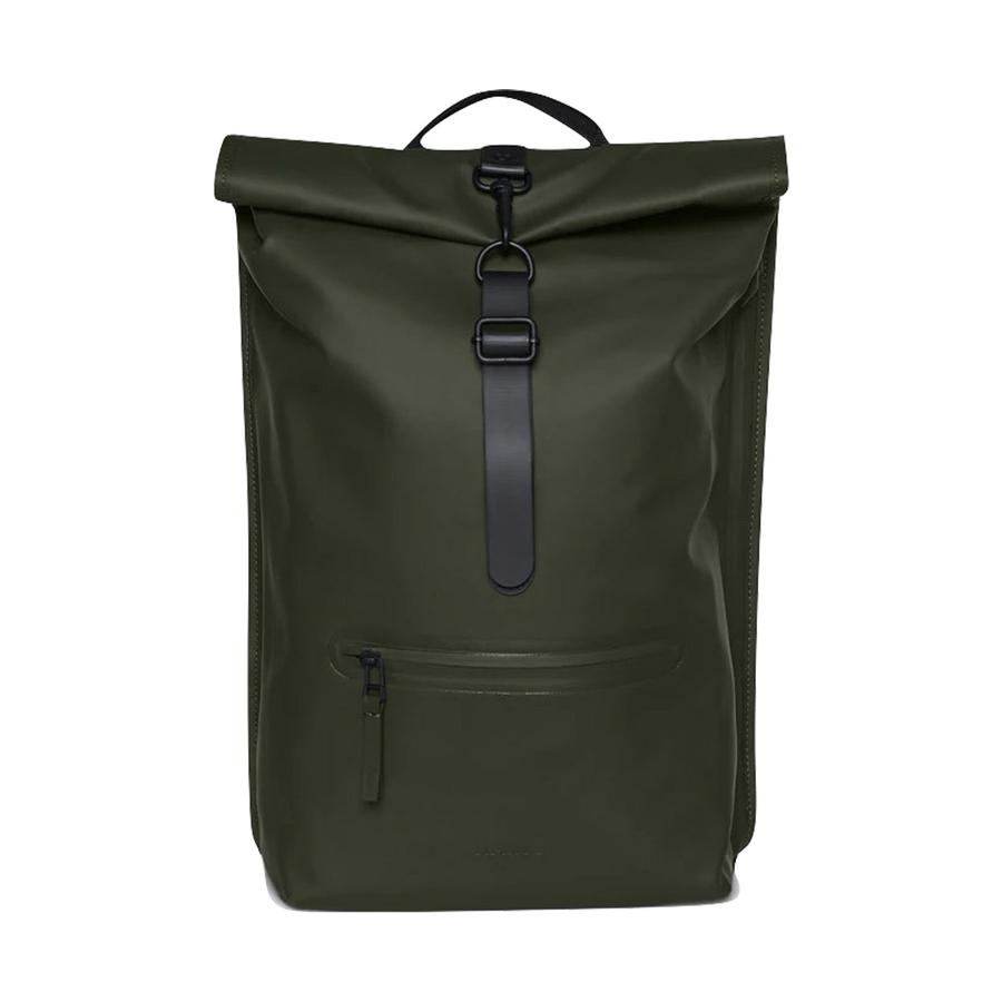 Rains Rolltop Rucksack Green Green
