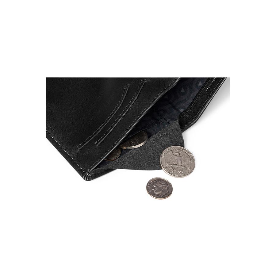 Bellroy RFID Note Sleeve Leather Wallet Black Black