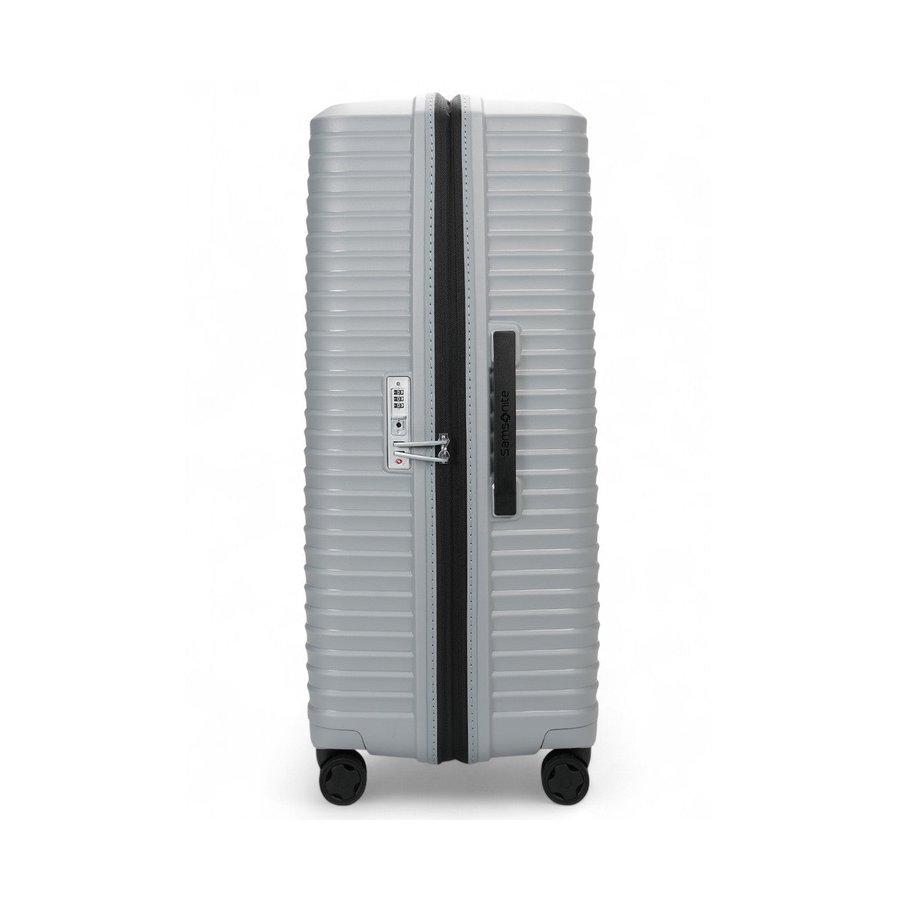 Samsonite Upscape 81cm Hardside Checked Suitcase Platinum Platinum