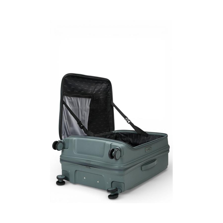 Caselite Venture 57cm & 76cm Top Open Hardside Luggage Set Grey Green Grey Green