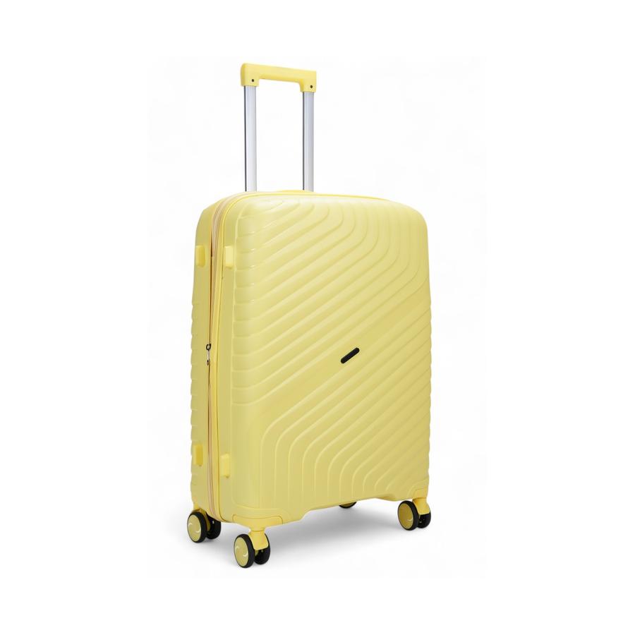 Nomad Journey 66cm Hardside Checked Suitcase Yellow Yellow
