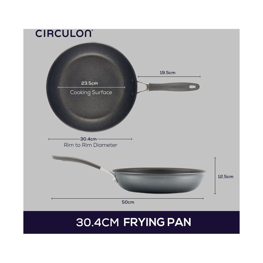 Circulon ScratchDefense A1 30.4cm Skillet Black Black