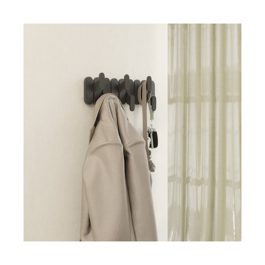 Umbra Tempo 6 Wall Hook Black Black