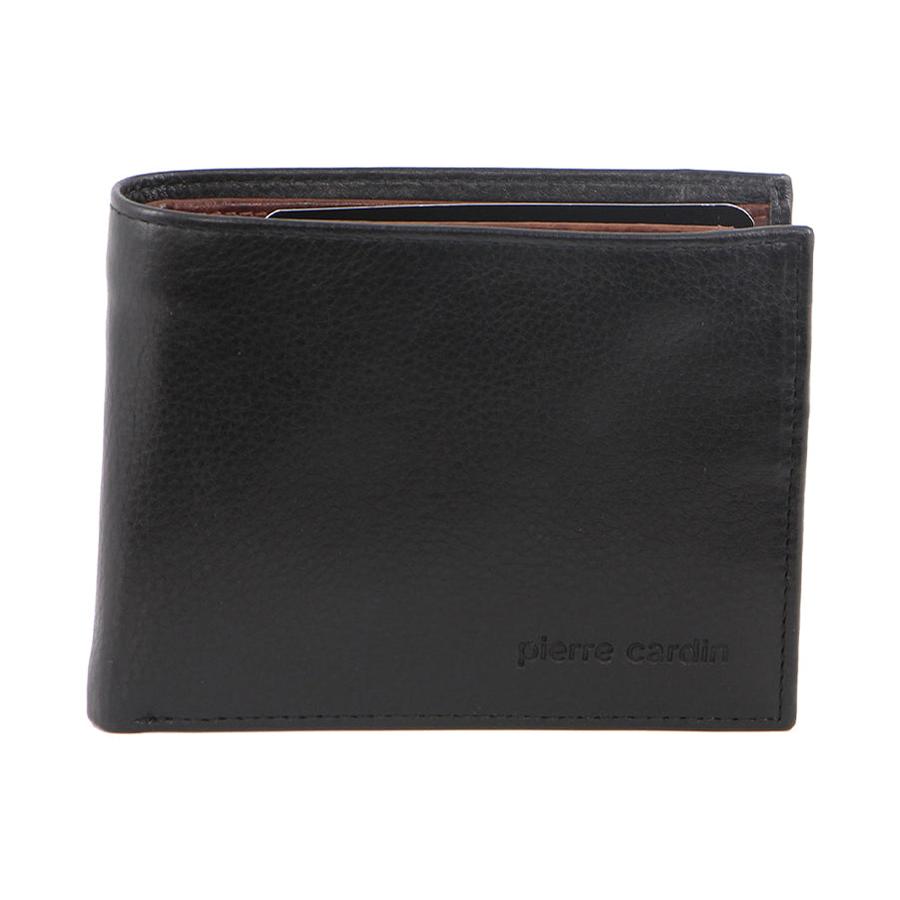 Pierre Cardin Santiago Men's Italian Leather RFID Wallet Black/Cognac Black/Cognac