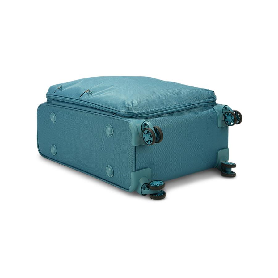 Caselite Ultra 69cm Softside Checked Suitcase & Laptop Bag Set Teal Teal