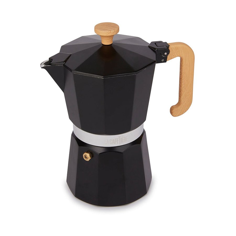 La Cafetiere Venice 6 Cup Espresso Maker Black Black