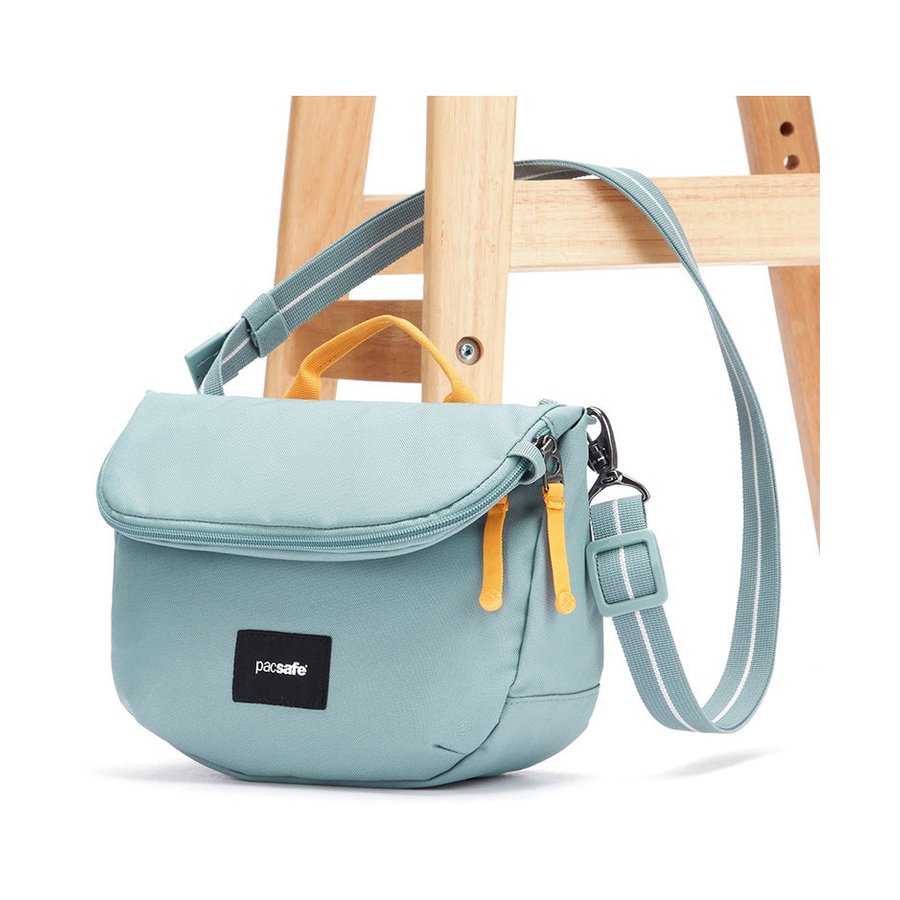 Pacsafe GO Anti-Theft Recycled Saddle Crossbody Bag Fresh Mint Fresh Mint