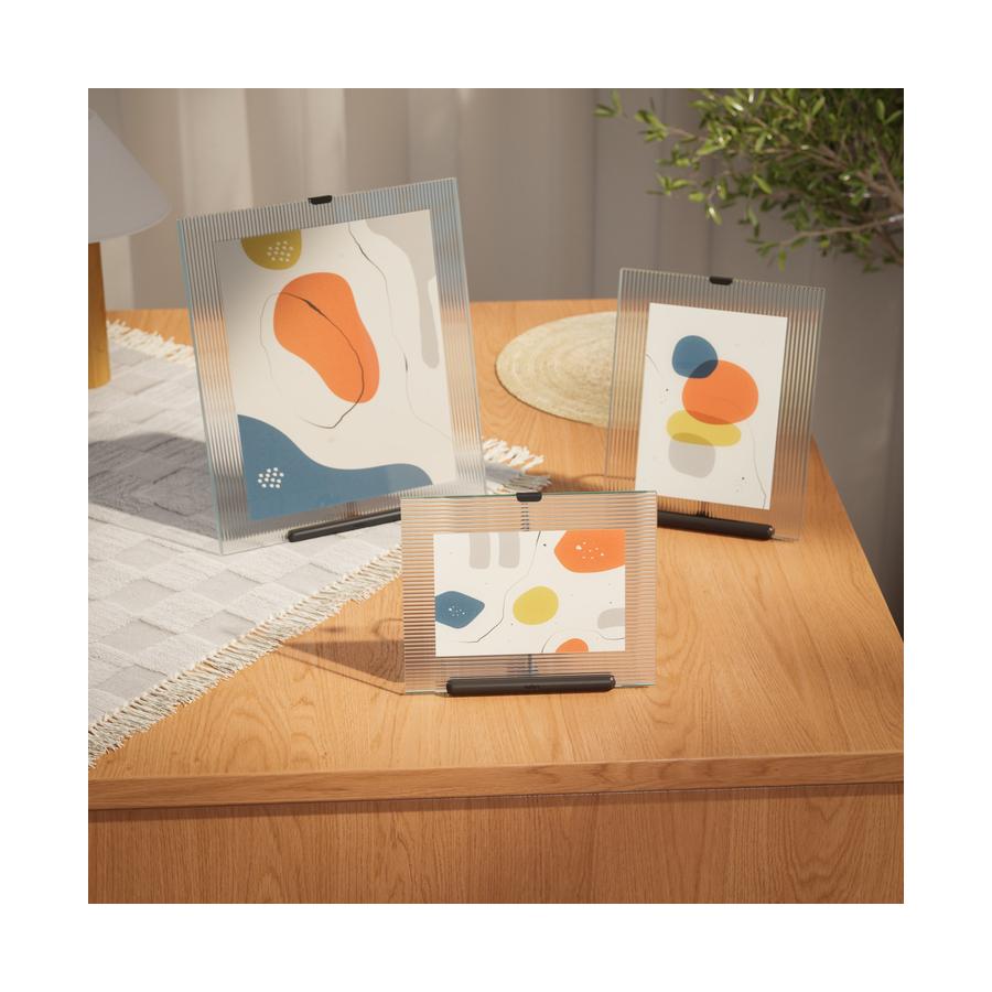 Umbra Flute 20 x 25cm Picture Frame Black Black