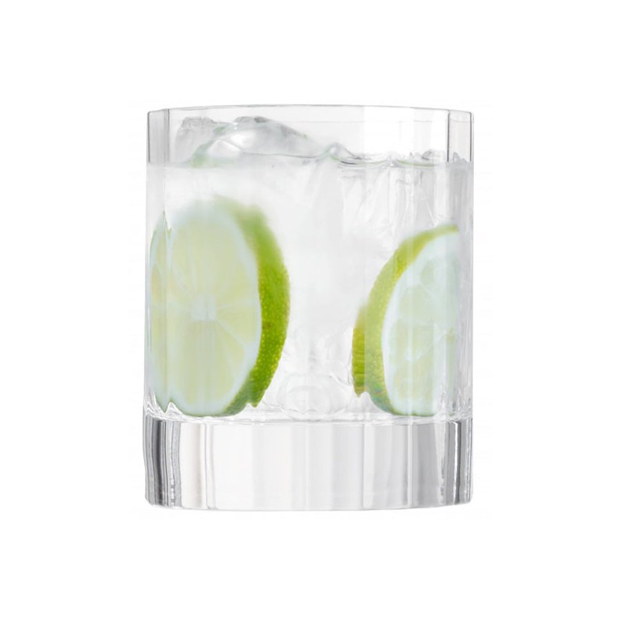 Luigi Bormioli Bach 335ml Crystal DOF Glass Tumbler Set of 6 Clear Clear