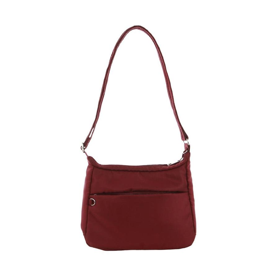 Pierre Cardin Ava Anti-Theft Crossbody Bag Wine Wine
