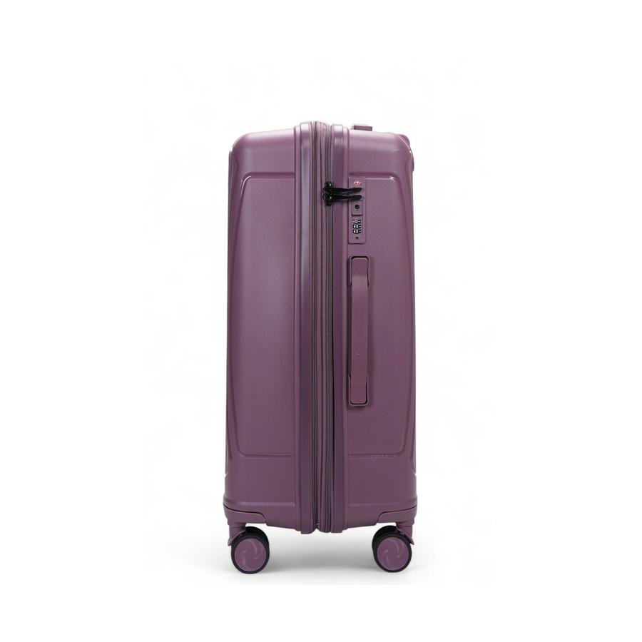 Caselite Quest 65cm Hardside Checked Suitcase Purple Purple