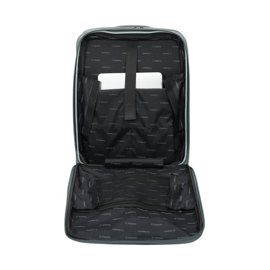 Caselite Venture 57cm, 66cm & 76cm Top Open Hardside Luggage Set Grey Green Grey Green