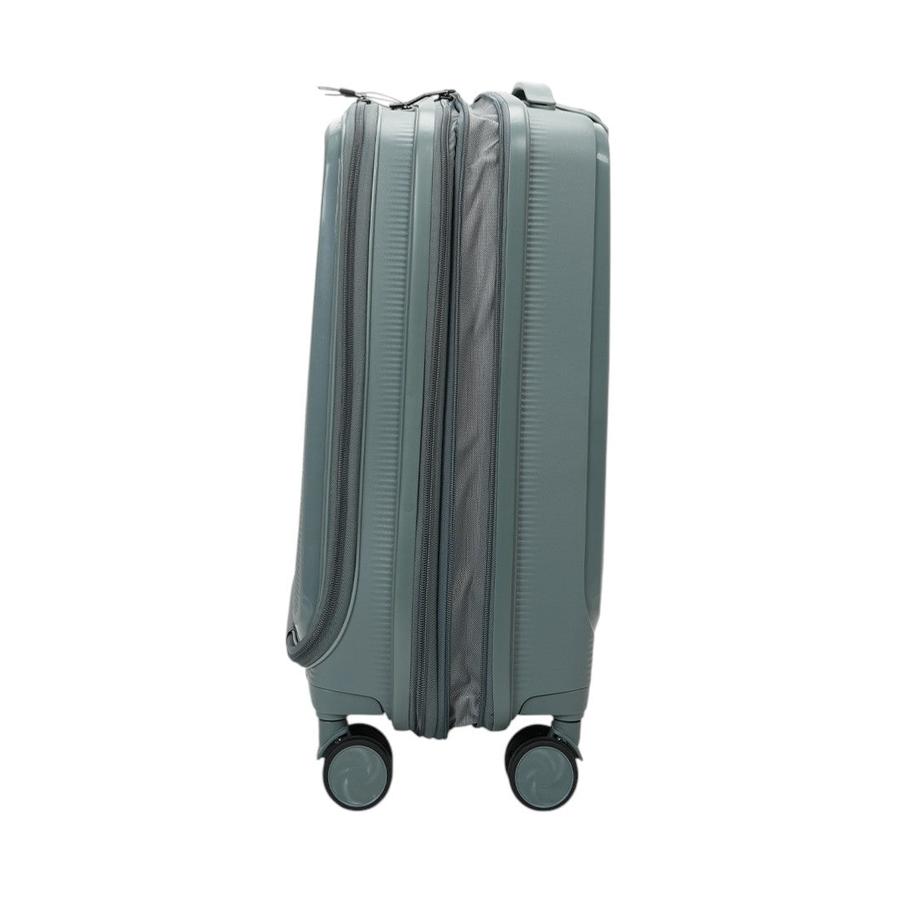 Caselite Venture 57cm Top Open Hardside Carry-On Suitcase Grey Green Grey Green