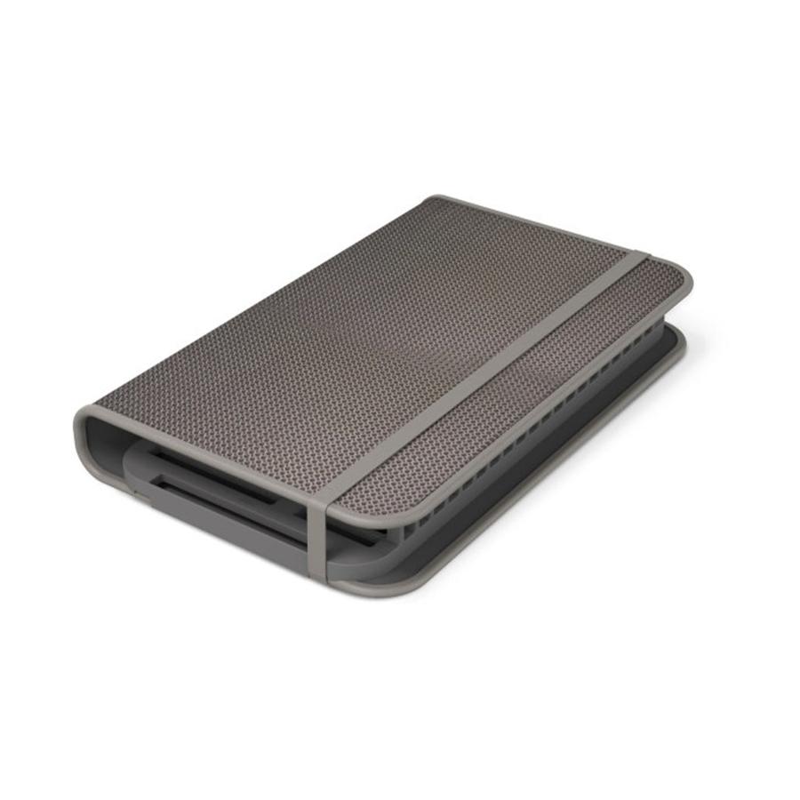 Umbra UDry Dish Rack with Dry Mat Charcoal Charcoal