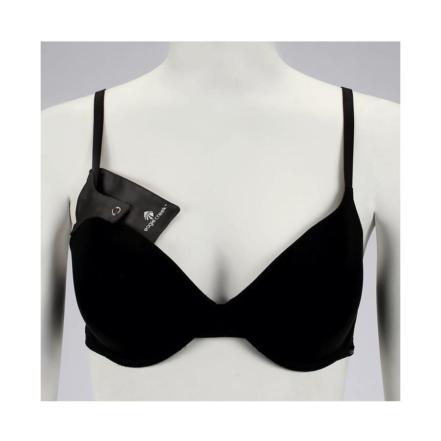 Eagle Creek Silk Undercover Bra Stash Black Black