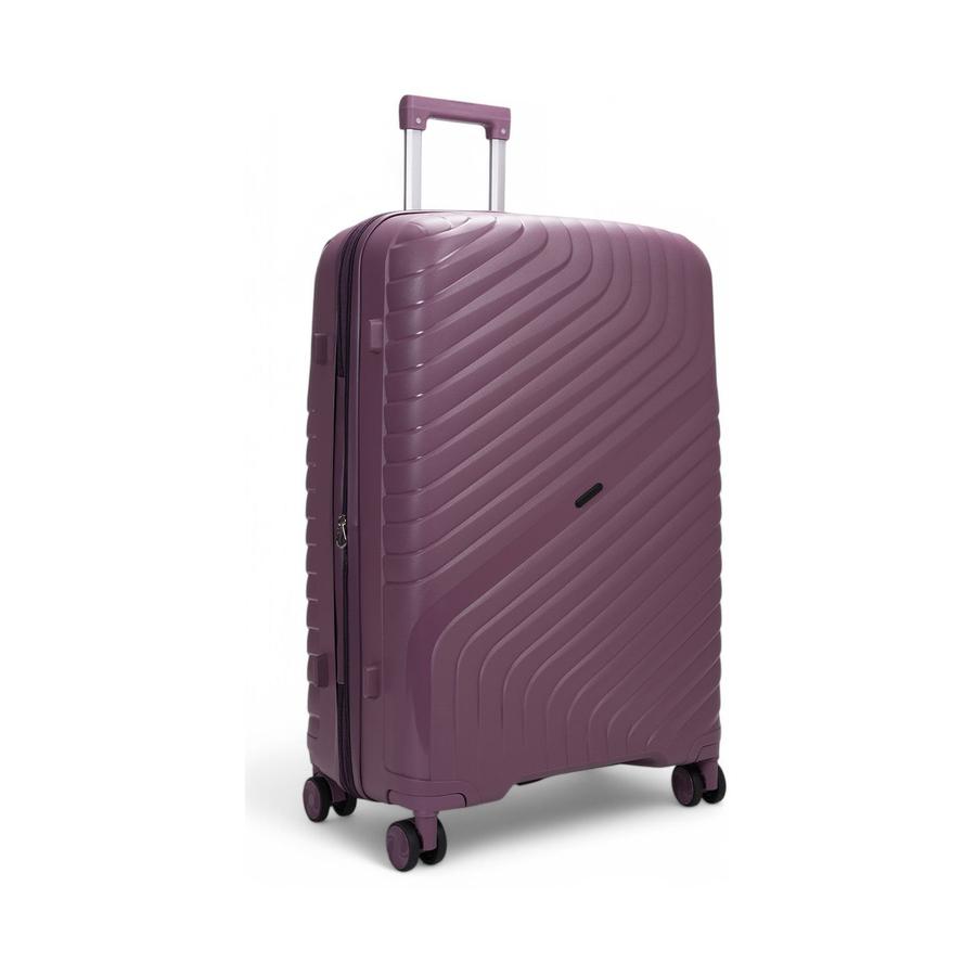 Nomad Journey 75cm Hardside Checked Suitcase Purple Purple