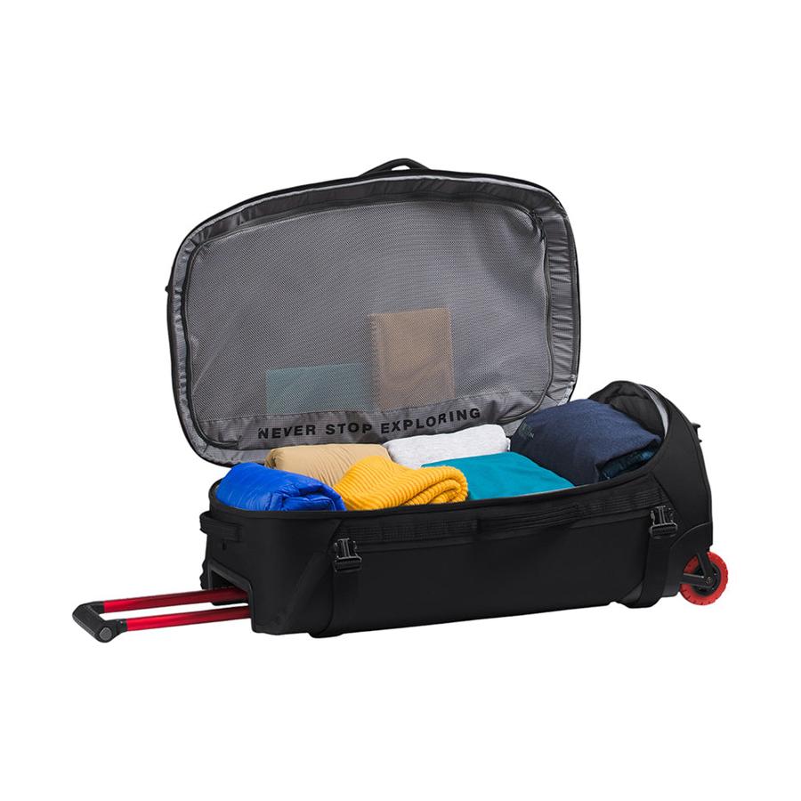 The North Face Base Camp Rolling Thunder 77cm Checked Suitcase Black Black