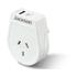 Jackson Slim NZ to India Travel Adapter with USB-A & C White