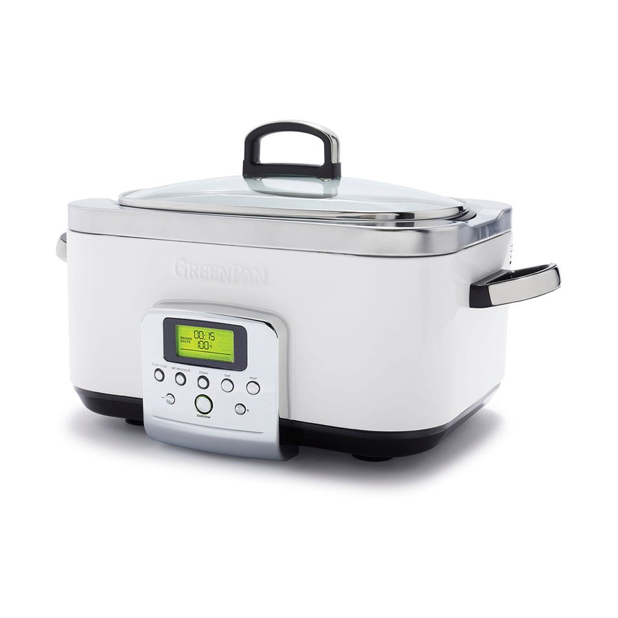 GreenPan Slow Cooker 6L Cloud Cream Cloud Cream
