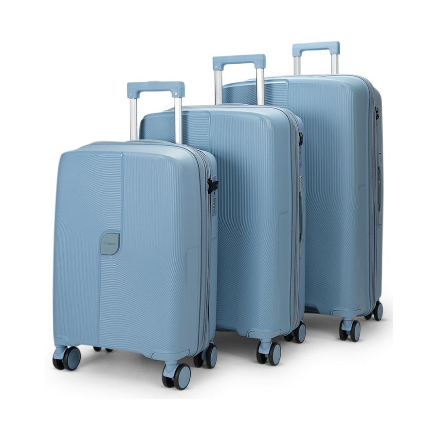 Caselite Aero 56cm, 65cm & 75cm Hardside Luggage Set Light Blue Light Blue