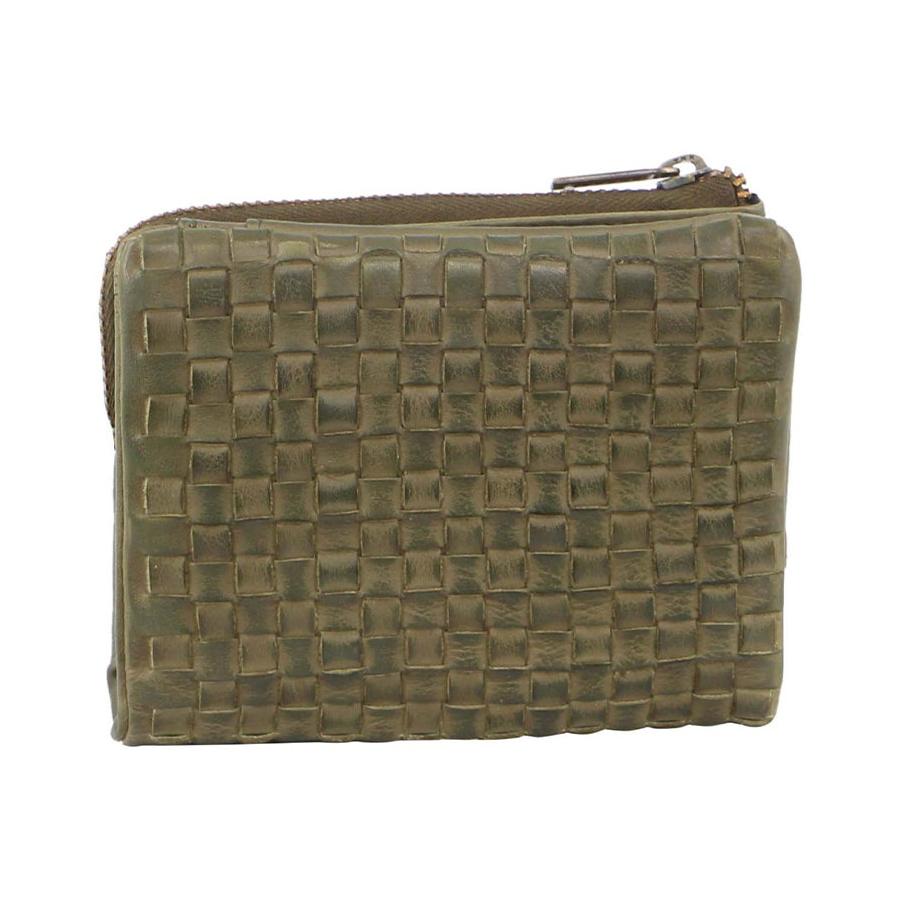 Pierre Cardin Amber Women's Rustic Leather Wallet Olive Olive