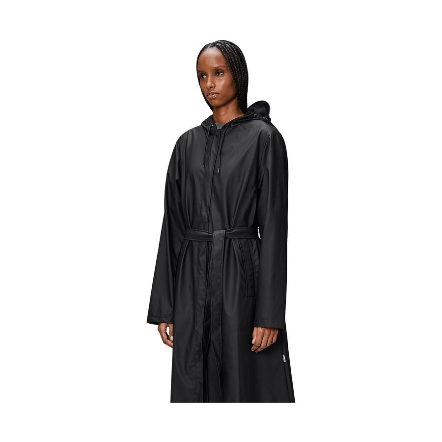 Rains A-Line Longer W Jacket Black XL