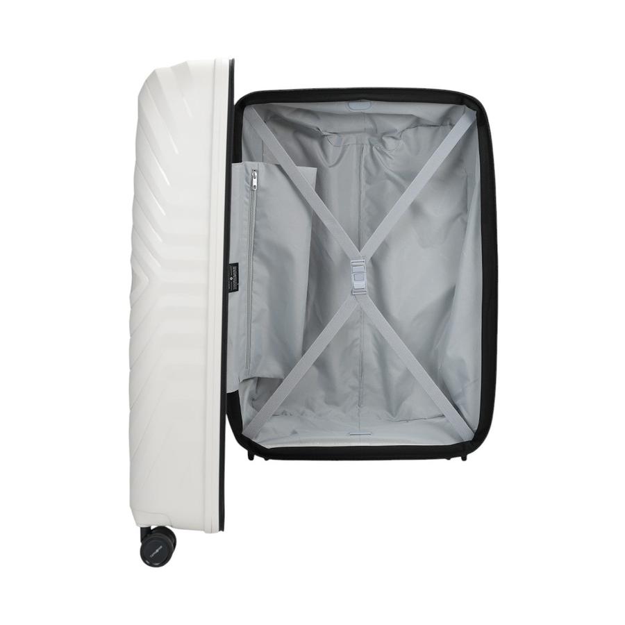 Samsonite Octolite Neo 81cm Hardside Checked Suitcase Off-White Off-White