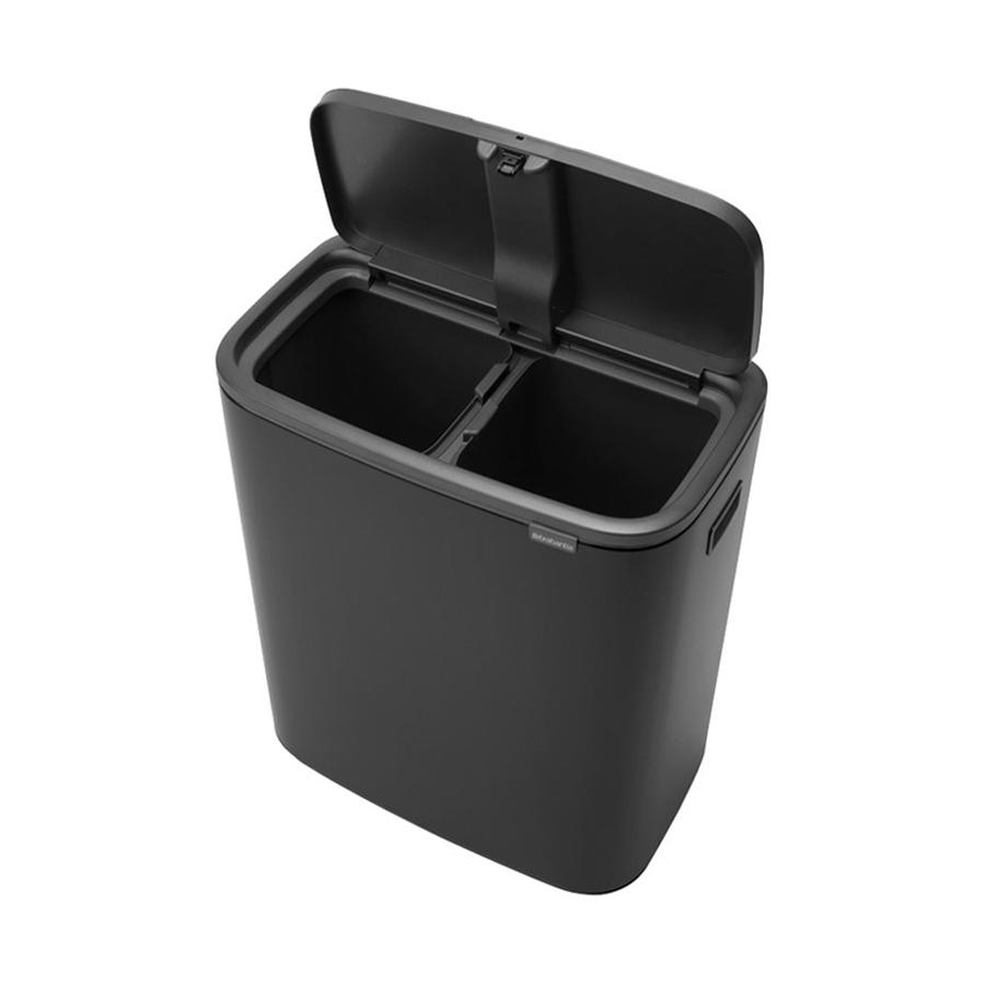 Brabantia Bo Touch Bin (2 x 30L) Matte Black Matte Black