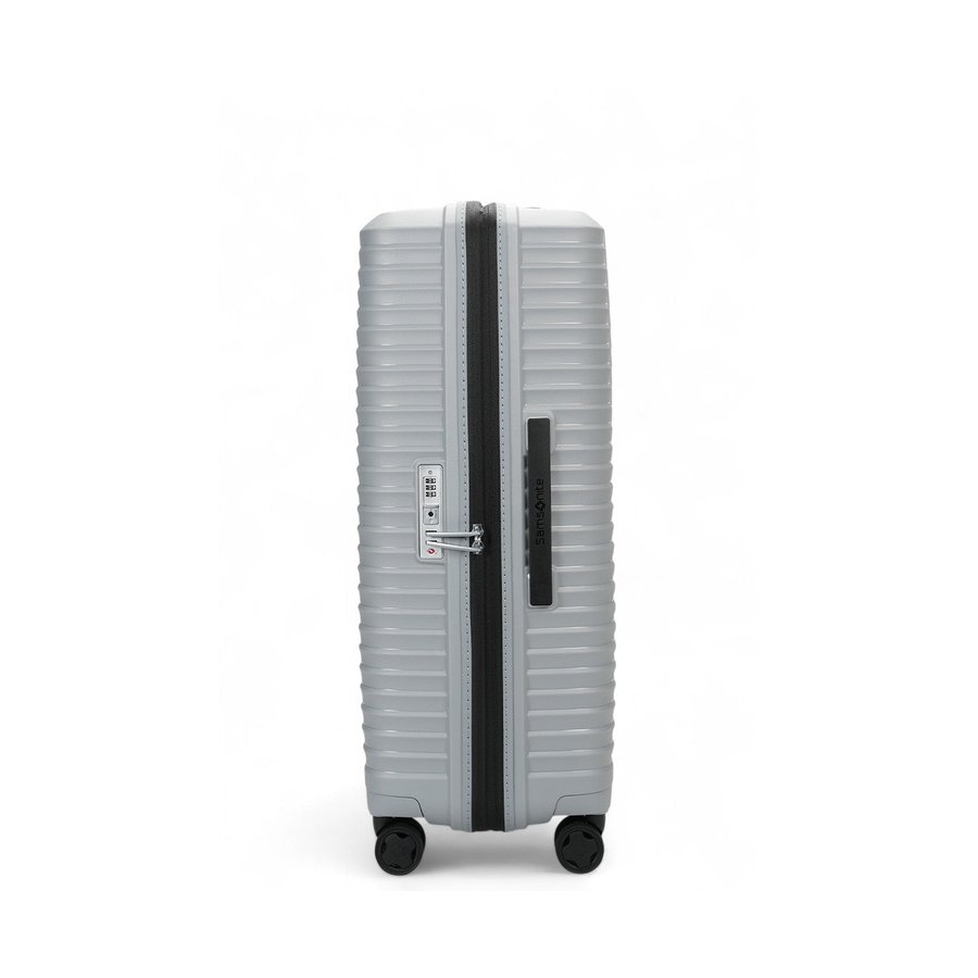 Samsonite Upscape 75cm Hardside Checked Suitcase Platinum Platinum