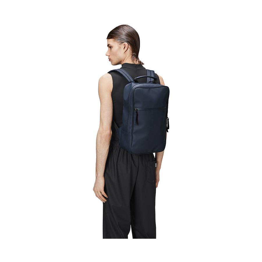 Rains Book Backpack Navy Navy
