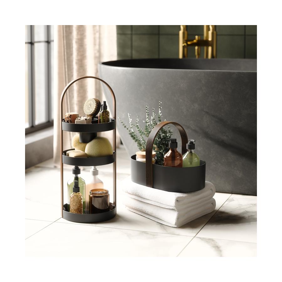 Umbra Bellwood Cosmetic Organiser Black/Walnut Black/Walnut