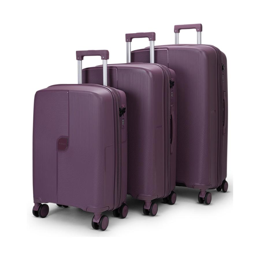 Caselite Aero 56cm, 65cm & 75cm Hardside Luggage Set Purple Purple