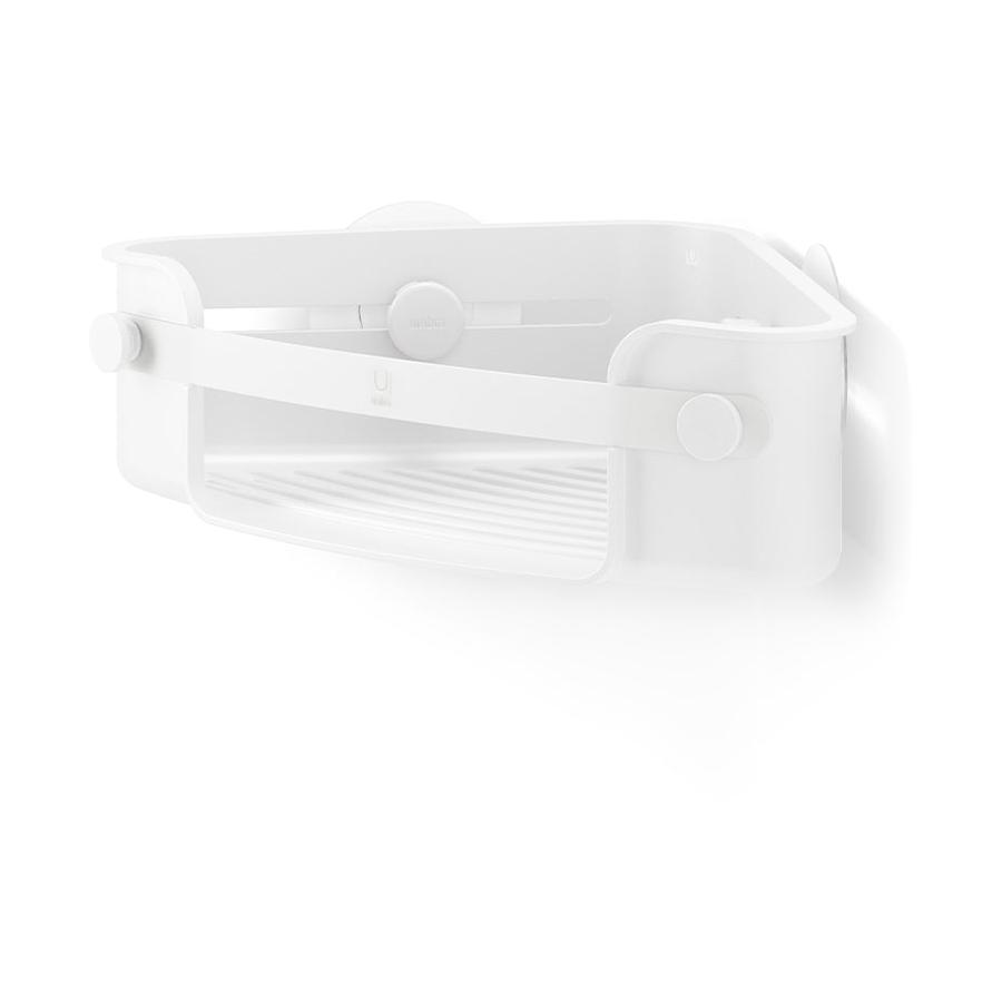 Umbra Flex Adhesive Corner Bin White White