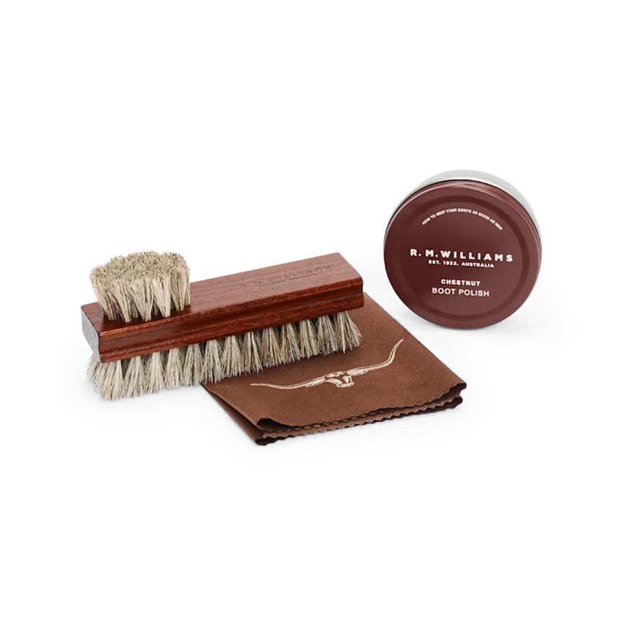 RM Williams Mini Travel Care Kit Vintage Brown Vintage Brown