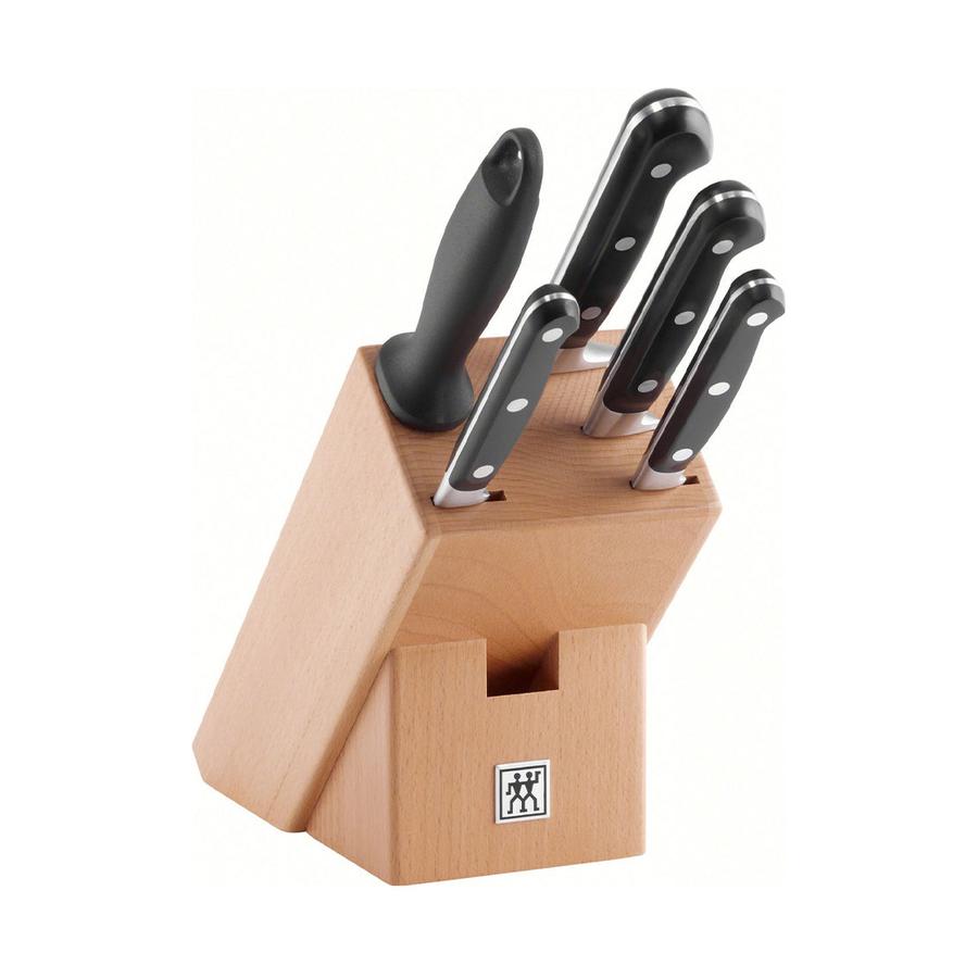 Zwilling Professional S 6 Piece Knife Block Set Black Black