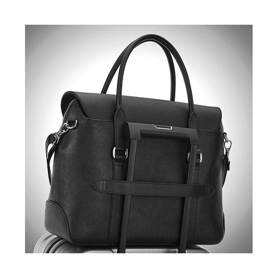 Samsonite Women's Executive Leather Convertible Brief Black Black