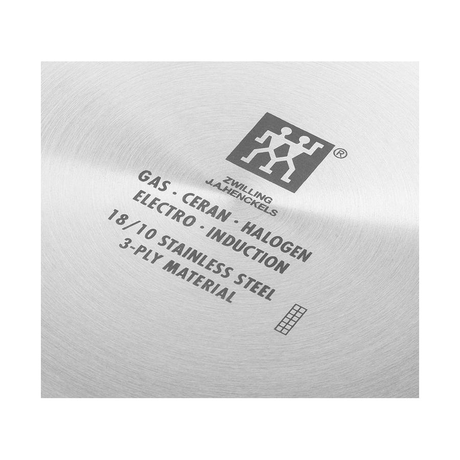 Zwilling 32cm Wok 2 Side Handles Stainless Steel Stainless Steel