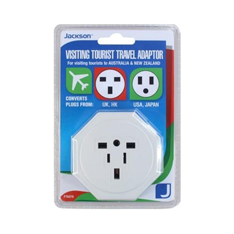 Jackson USA & UK to NZ Travel Adapter White White