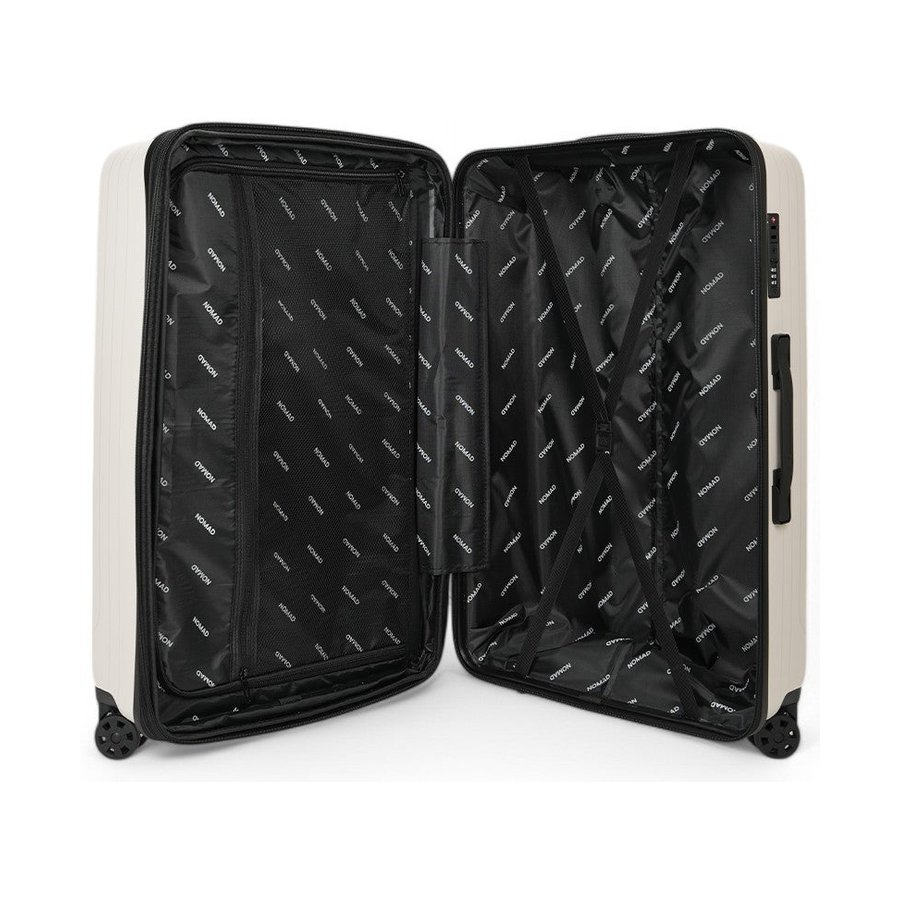 Nomad Venture 75cm Hardside Checked Suitcase White White