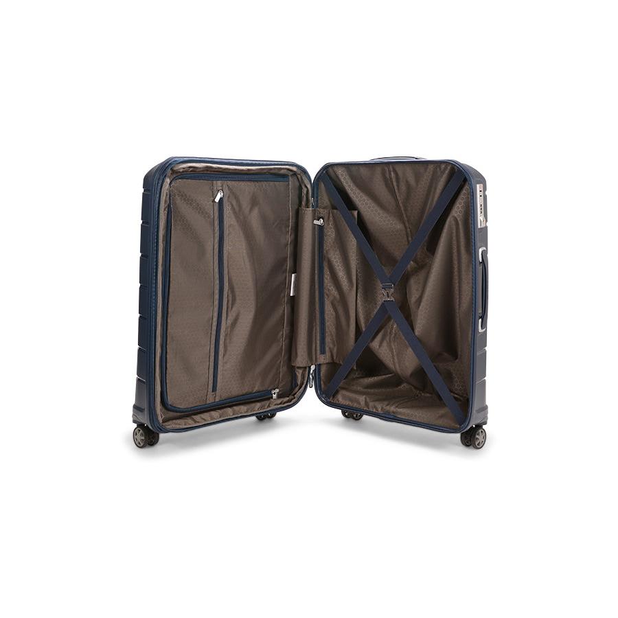 Samsonite Oc2lite 68cm Hardside Checked Suitcase Navy Navy