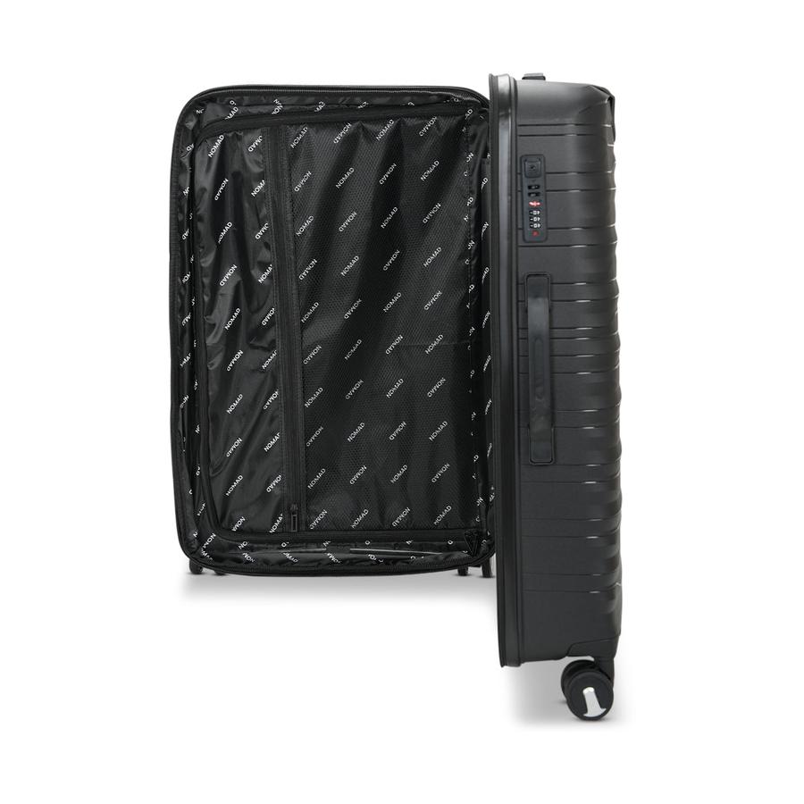 Nomad Discover 75cm Hardside Checked Suitcase Black Black